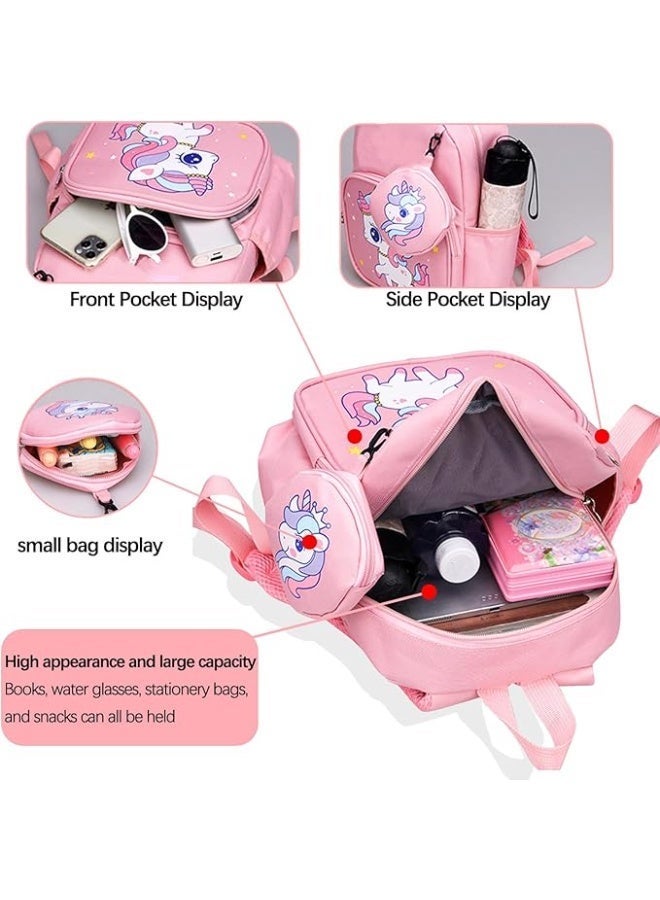 Sylqvxh Toddler Backpack Waterproof Large Capacity- Kids Cute Cartoon Schoolbag Lightweight Bookbags Backpack with Adujustable Strap Small Preschool Daycare Bag with Coin Pocket for Girls Boys - Image 5